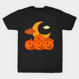 Rising Moon Pumpkin T-Shirt